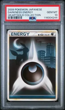 2009 POKEMON JPN HEARTGOLD COLL DARKNESS ENERGY PSA 10 - Image 1