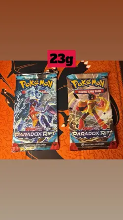 Pokemon Scarlet and Violet Paradox Rift Booster Pack, 2 packs! 23g each! - Image 1