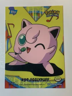 2000 Topps Pokemon TV Jigglypuff #39 Stick-Ons 6 of 10 FREE COMBINED SHIP - Image 1
