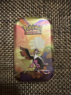 NEW Pokemon TCG Scarlet & Violet Shrouded Fable Mini Collector Tin | Fezandipiti - Image 1