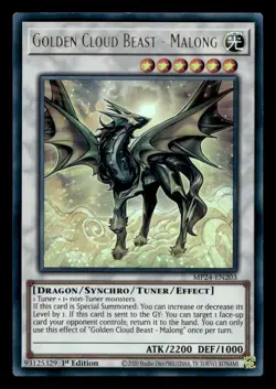 Golden Cloud Beast Malong MP24-EN203 Ultra Rare - Yugioh - Image 1