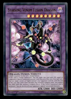 Starving Venom Fusion Dragon LEDD-ENC25 Ultra Rare - Yugioh - Image 1