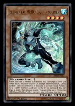 Elemental HERO Liquid Soldier LED6-EN013 Ultra Rare - Yugioh - Image 1