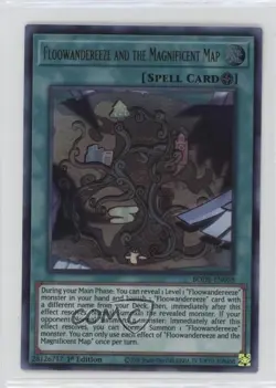 UR - Floowandereeze and the Magnificent Map 1st Ed. YuGiOh Burst of Destiny 0p38 - Image 1
