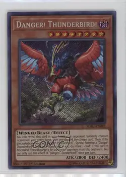 SCR - Danger! Thunderbird! 1st Ed. YuGiOh Soul Fusion #SOFU-EN082 0p38 - Image 1
