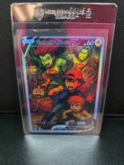 CUSTOMmade holo pokemon card PTL680 Pikachu ash misty jessie james brock - Image 1