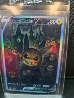 CUSTOMmade madeTOorder full art holo pokemon card PTL684 Jack Pikachu - Image 1