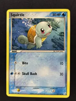 Squirtle 63/100 - EX Crystal Guardians Non-Holo Pokemon Card - LP - Image 1