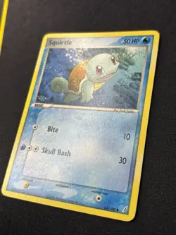 Squirtle 63/100 - EX Crystal Guardians Non-Holo Pokemon Card - LP - Image 2