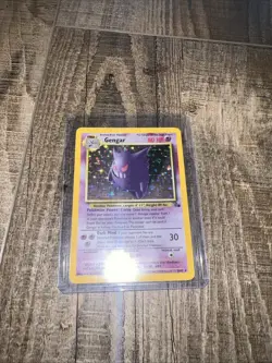Pokemon TCG Gengar Fossil Holo Card 5/62 Unlimited Rare - Image 1