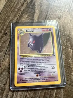 Pokemon TCG Gengar Fossil Holo Card 5/62 Unlimited Rare - Image 5