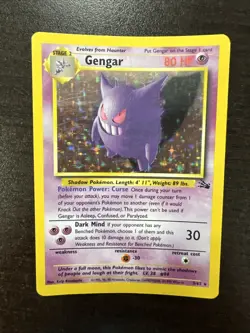 Pokemon TCG Gengar Fossil Holo Card 5/62 Unlimited Rare - Image 3