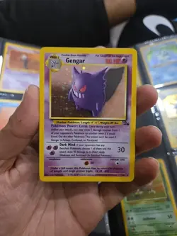 Pokemon TCG Gengar Fossil Holo Card 5/62 Unlimited Rare - Image 1