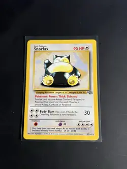 Snorlax 27/64 Jungle Set Non-Holo Rare Card Unlimited WOTC Pokemon TCG - Image 1