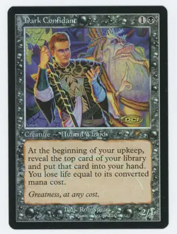 1x Dark Confidant - DCI Judge Promos - Magic the Gathering MTG 2011 - NM FOIL - Image 1