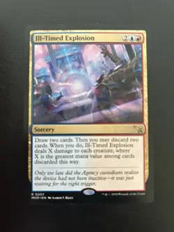 Mtg Ill-Timed Explosion Murders at Karlov Manor Regular Rare 207 - Image 1