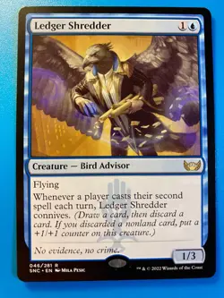 MTG 1x Ledger Shredder # 46 Streets of New Capenna Magic the Gathering x1 NM - Image 1