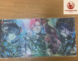 MTG Magic War Festival 2024 Osaka Llanowar Elves Playmat Japan limited - Image 1