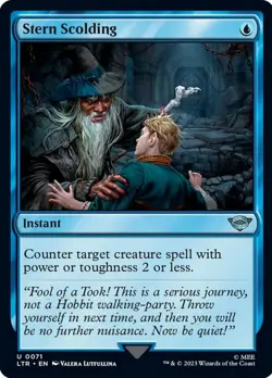 Stern Scolding - Foil - The Lord of the Rings: Tales of Middle-earth #0071 MTG M - Image 1