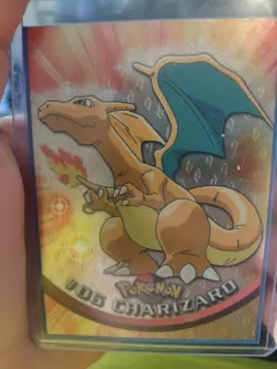 2000 Topps Pokemon Charizard # 06 Holo Foil Flames Embossed Rare Nm++ - Image 1