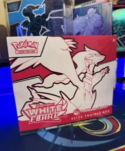 Pokemon Scarlet & Violet White Flare Pokemon Center Exclusive ETB Sealed - Image 1