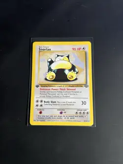Snorlax 27/64 Jungle Set Non-Holo Rare Card 1st Edition WOTC Pokemon TCG - Image 1