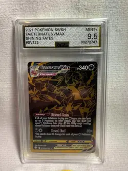 2021 Pokemon SWSH Shining Fates #SV122 Full Art Eternatus VMAX Gem Mint AGS 9.5 - Image 1