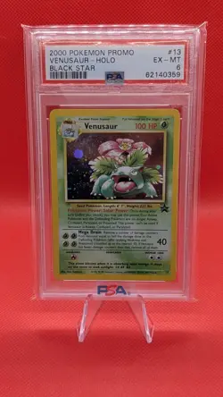 Pokemon Venusaur #13 Holo Black Star Promo PSA 6 Vintage 2000 WOTC - Image 1