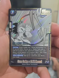 Son Goku:Childhood SB01-018 Super Rare. Dragon Ball Super Card Game Fusion World - Image 1