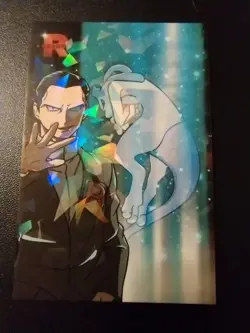 Giovanni & Mewtwo In Lab Rocket Team Card Database Cracked Ice Holo NM/MT Rare - Image 2