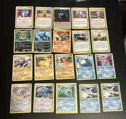 Pokemon Rising Rivals Card Lot, Commons Reverse Holos, Holofoils. - Image 1