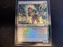 MTG Magic the Gathering FOIL Defiant Survivor DSK! - Image 1