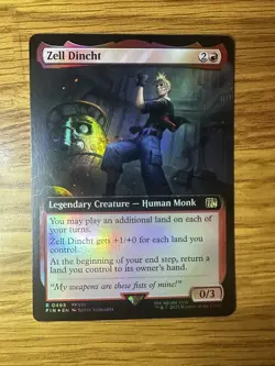 MTG Zell Dincht - Extended Art FOIL Final Fantasy Magic The Gathering - Image 1