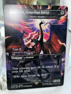MTG DIABOLOS GUARDIAN FORCE (Death's Shadow)Top8 WPNPromo Final Fantasy Non-Foil - Image 1