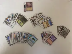 old vintage 90’s mtg land lot! 4th edition, 5th, & few revised. 92 cards total. - Image 1
