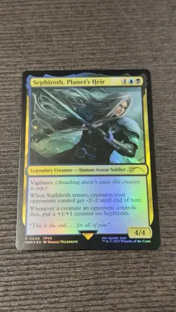 Sephiroth, Planet's Heir 0004 NM MTG Final Fantasy Foil Promo - Image 1