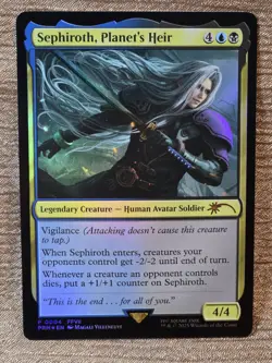 Sephiroth, Planet's Heir 0004 NM MTG Final Fantasy Foil Promo - Image 1