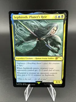 Sephiroth, Planet's Heir 0004 NM MTG Final Fantasy Foil Promo - Image 1