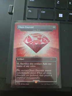 Chaos Emerald (Lotus Petal) Red 7032 Secret Lair Drop Sonic Bonus MTG NM - Image 1