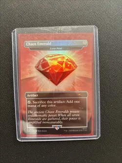 Chaos Emerald (Lotus Petal) Red 7032 Secret Lair Drop Sonic Bonus MTG NM - Image 1