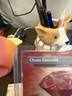Chaos Emerald (Lotus Petal) Red 7032 Secret Lair Drop Sonic Bonus MTG NM - Image 3