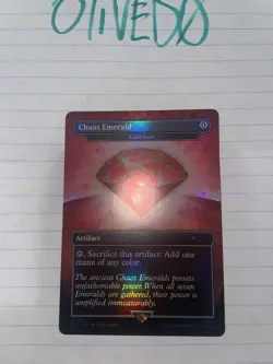 Chaos Emerald (Lotus Petal) Red 7032 Secret Lair Drop Sonic Bonus MTG NM - Image 2
