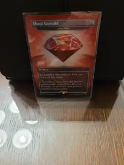 Chaos Emerald (Lotus Petal) Red 7032 Secret Lair Drop Sonic Bonus MTG NM - Image 1