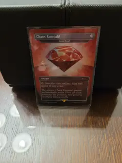 Chaos Emerald (Lotus Petal) Red 7032 Secret Lair Drop Sonic Bonus MTG NM - Image 2