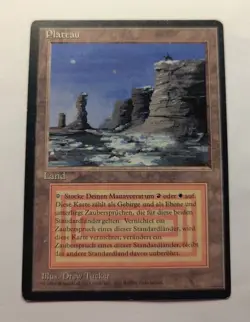 PLATEAU - German Black-Bordered MTG Magic: the Gathering Dual Land - Image 1