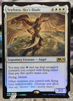 MTG Sephara, Sky's Blade - Core Set 2020 - NM Foil - Image 1