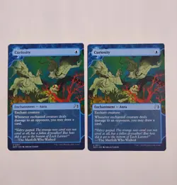 2x Curiosity MTG, Wilds of Eldraine: Enchanting Tales, NM - Image 1