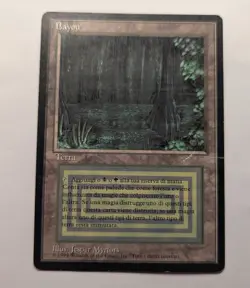 BAYOU - Italian Black-Bordered MTG Magic: the Gathering Dual Land - Image 1