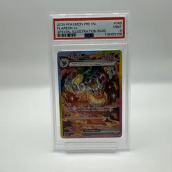 2025 POKEMON PRISMATIC EVOLUTIONS SPECIAL ILLUSTRATION RARE FLAREON EX 146 PSA 9 - Image 1