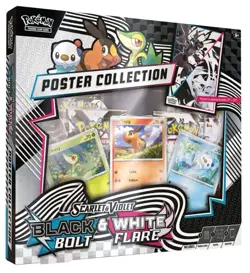 Pokemon S&V - Black Bolt/White Flare - Unova Poster Collection - Factory Sealed - Image 1